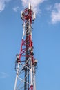 Telecomunication tower antenna Royalty Free Stock Photo