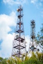 Telecomunications Tower - Antenna. Royalty Free Stock Photo