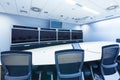 teleconferencing, video conference and telepresence business meeting room Royalty Free Stock Photo