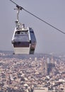 Teleferic of Montjuic Royalty Free Stock Photo