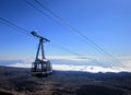 Teleferico cable-car going up to peak of Teide Volcano Tenerife.