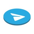 Telegram instant messaging app icon