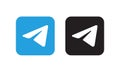 Telegram Logo Icon Royalty Free Stock Photo