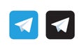 Telegram Logo Icon Royalty Free Stock Photo
