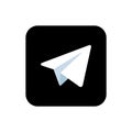 Telegram Logo Icon Royalty Free Stock Photo