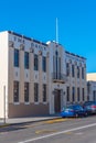 Daily Telegraph building in the center of Napier, New Zealand Royalty Free Stock Photo