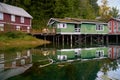 Boardwalk Accommodations on Pilings Historic Telegraph Cove