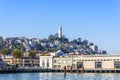 Telegraph Hill & Coit Tower San Francisco California Royalty Free Stock Photo