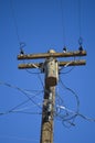 Telegraph pole Royalty Free Stock Photo