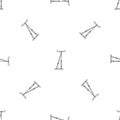 Telegraph pole pattern seamless vector