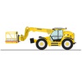 Telehandler with bucket Royalty Free Stock Photo