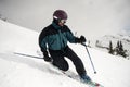 Telemark Skiing Royalty Free Stock Photo