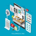 Telemedicine concept Royalty Free Stock Photo