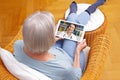 Telemedicine senior woman online consultation