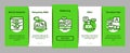 Telemedicine Treatment Onboarding Elements Icons Set Vector Royalty Free Stock Photo