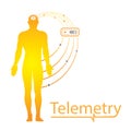 Telemetry Test logo icon Royalty Free Stock Photo