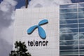 Telenor company logo sign on building