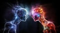 Telepathic communication harnessing the power of the mind for seamless mind to mind connections Royalty Free Stock Photo