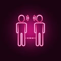 Telepathy neon icon. Elements of Mad science set. Simple icon for websites, web design, mobile app, info graphics