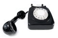 Telephone with blank label Royalty Free Stock Photo