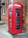 Red Telephone boot in UK Royalty Free Stock Photo