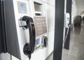 Telephone booth of China Telecom operator at Guangzhou Baiyun International Airport