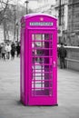 Telephone booth in London