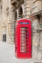 Telephone booth in Valletta, Malta Royalty Free Stock Photo