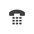 Telephone with buttons vector icon Royalty Free Stock Photo