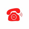 Telephone call icon Royalty Free Stock Photo