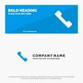 Telephone, Call, Mobile SOlid Icon Website Banner and Business Logo Template