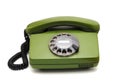 Telephone collection - old analogue disk phone Royalty Free Stock Photo