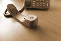 Telephone communication contact background Royalty Free Stock Photo