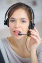 Telephone customer service representative