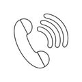 Telephone dial with wi-fi icon