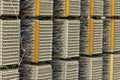 Telephone exchange cable distribution panel Royalty Free Stock Photo