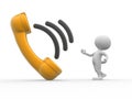 Telephone handset Royalty Free Stock Photo