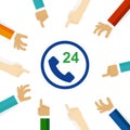 telephone 24 hour operator service support communication talk