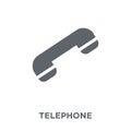 Telephone icon from Electronic devices collection. Royalty Free Stock Photo