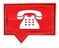 Telephone icon misty rose pink banner button Royalty Free Stock Photo