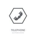 Telephone icon. Trendy Telephone logo concept on white background from Electronic Devices collection Royalty Free Stock Photo