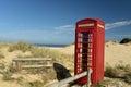 Telephone kiosk near Studland Bay Royalty Free Stock Photo