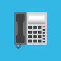 Telephone office flat design vector illustration