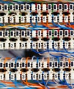 Telephone panel or switchboard Royalty Free Stock Photo