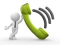 Telephone receiver Royalty Free Stock Photo