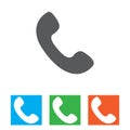 Telephone receiver vector icon. phone icon. Royalty Free Stock Photo