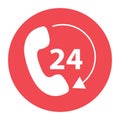 Telephone receiver vector icon. phone icon Royalty Free Stock Photo