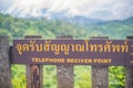 Telephone Reciver Point on the mountain in the rural of Thongphaphum District kanchanaburi city Thailand