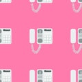 Telephone seamless pattern Royalty Free Stock Photo