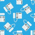 Telephone seamless pattern Royalty Free Stock Photo